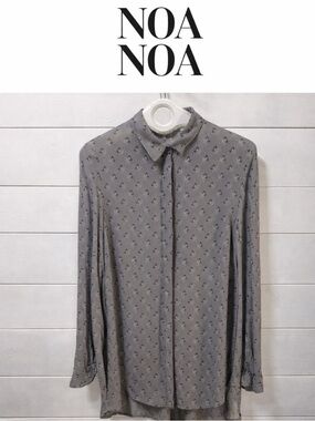 NOA NOA – Printed Long Sleeve Tunic Blouse (Size S)